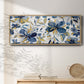 Golden Indigo - Floater Framed Canvas Print