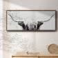 Longhorn - Floater Framed Canvas Print