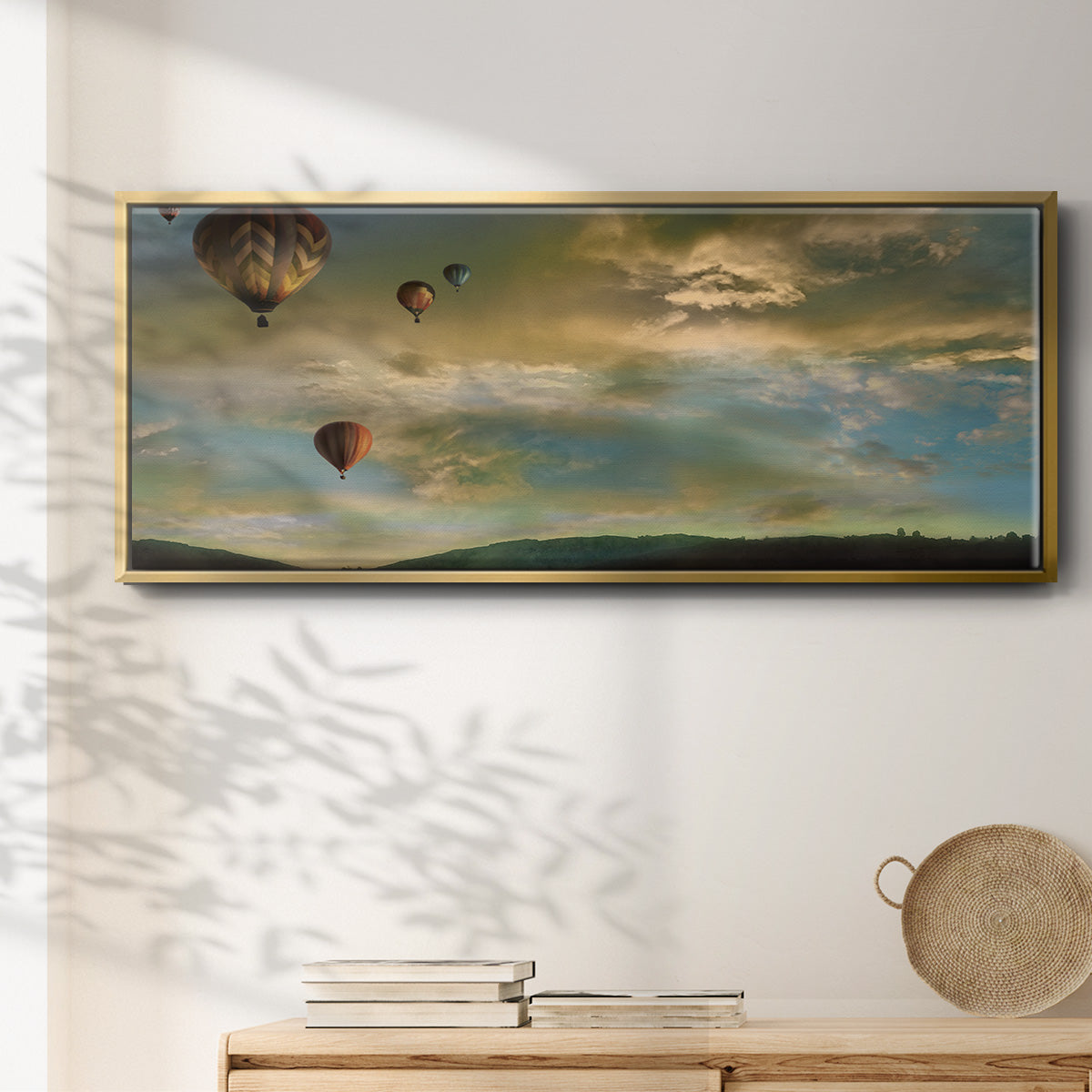 Sunset Rendezvous - Floater Framed Canvas Print