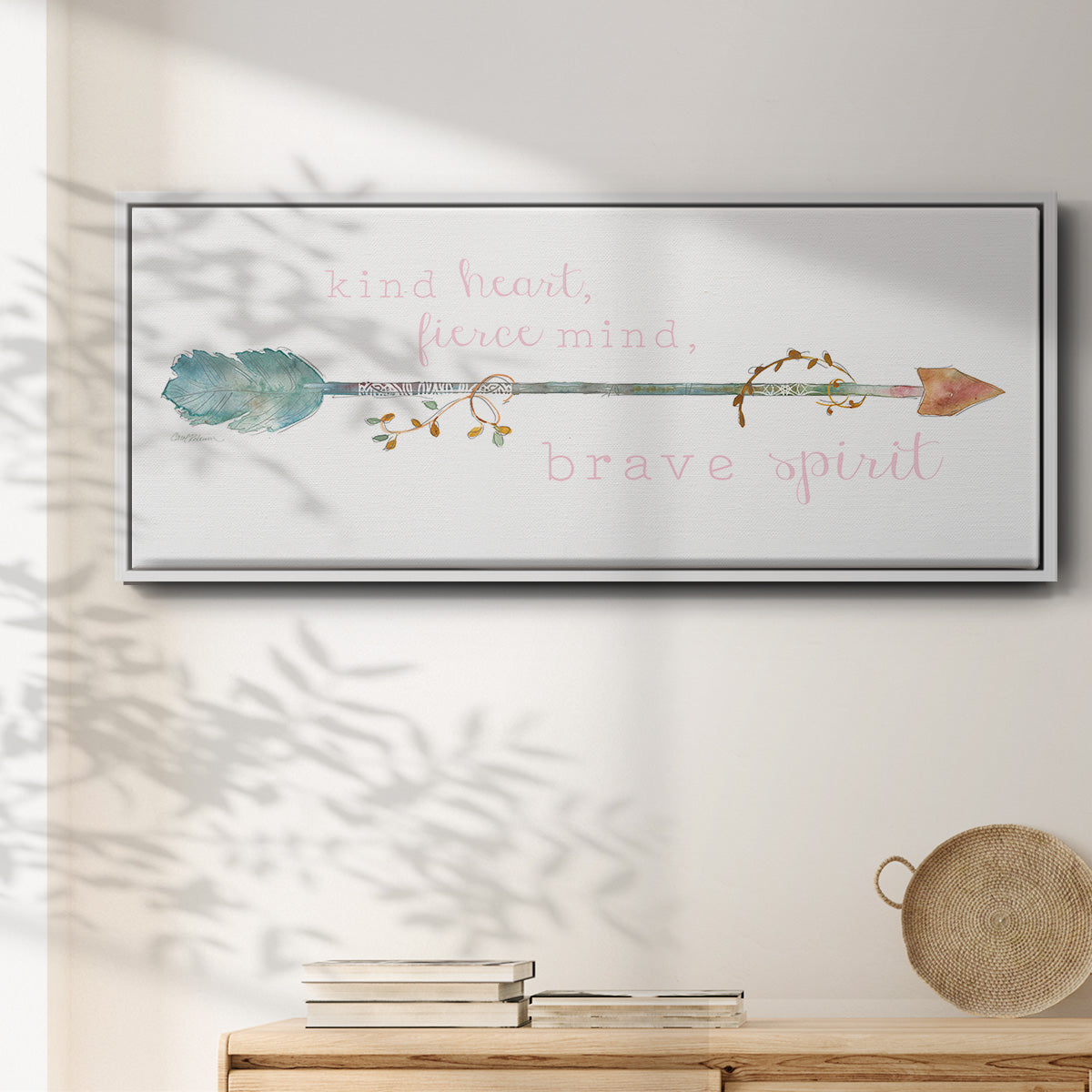 Brave Spirit - Floater Framed Canvas Print