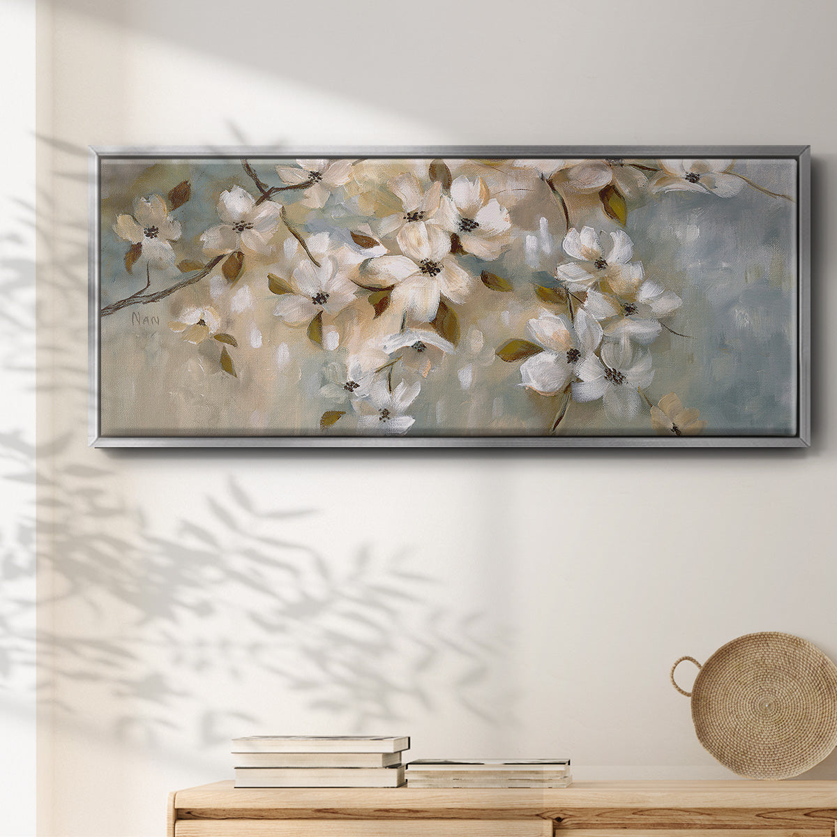 Blossoms of May - Floater Framed Canvas Print
