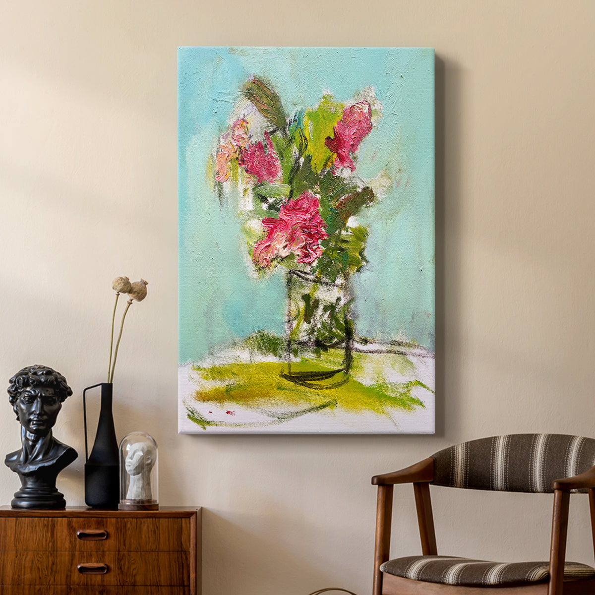 Turquoise Lilly - Canvas Art Print