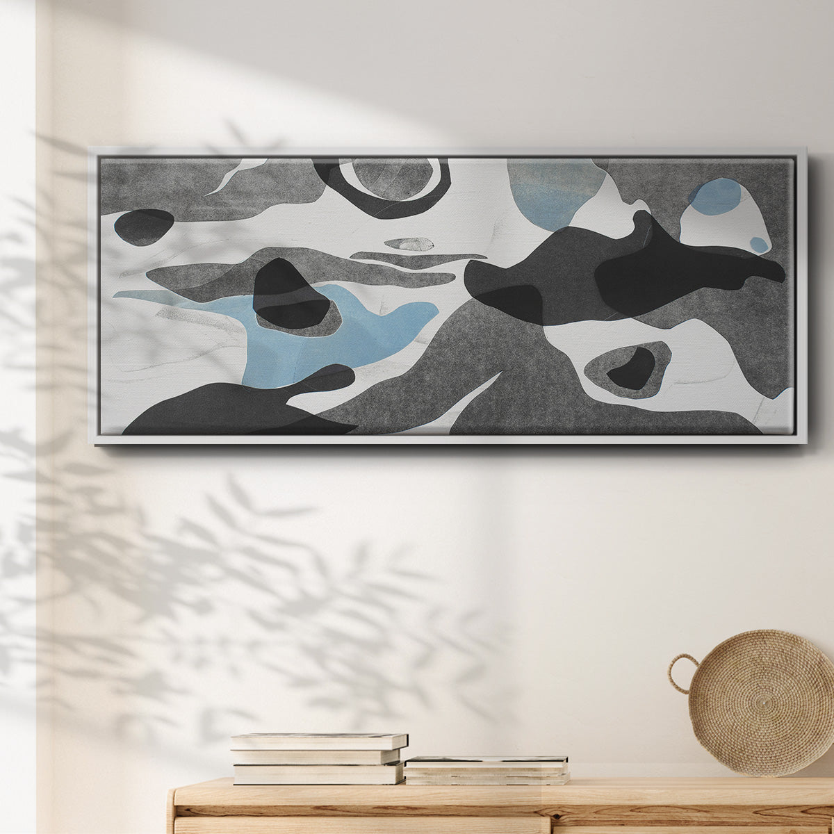 Rivers & Stones III - Floater Framed Canvas Print