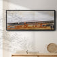 Bridges Ochre III - Floater Framed Canvas Print
