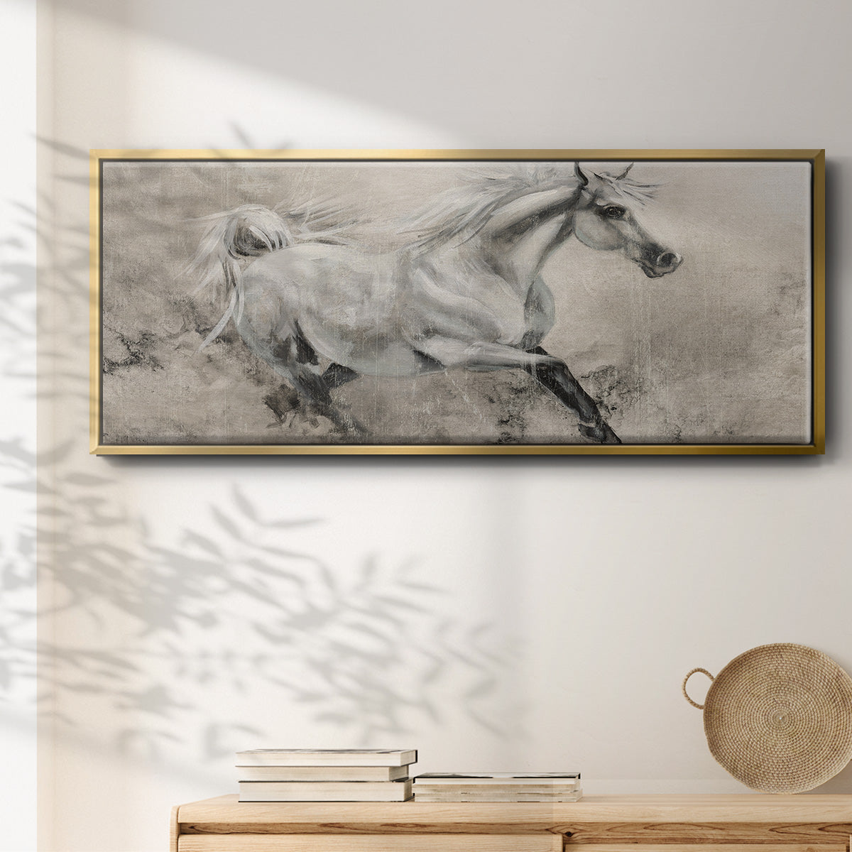 Majestic Stallion I - Floater Framed Canvas Print