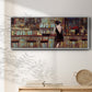 Elegant in Black - Floater Framed Canvas Print