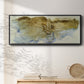 Golden Fissure I  - Floater Framed Canvas Print
