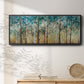 Sunlit Birch Grove - Floater Framed Canvas Print