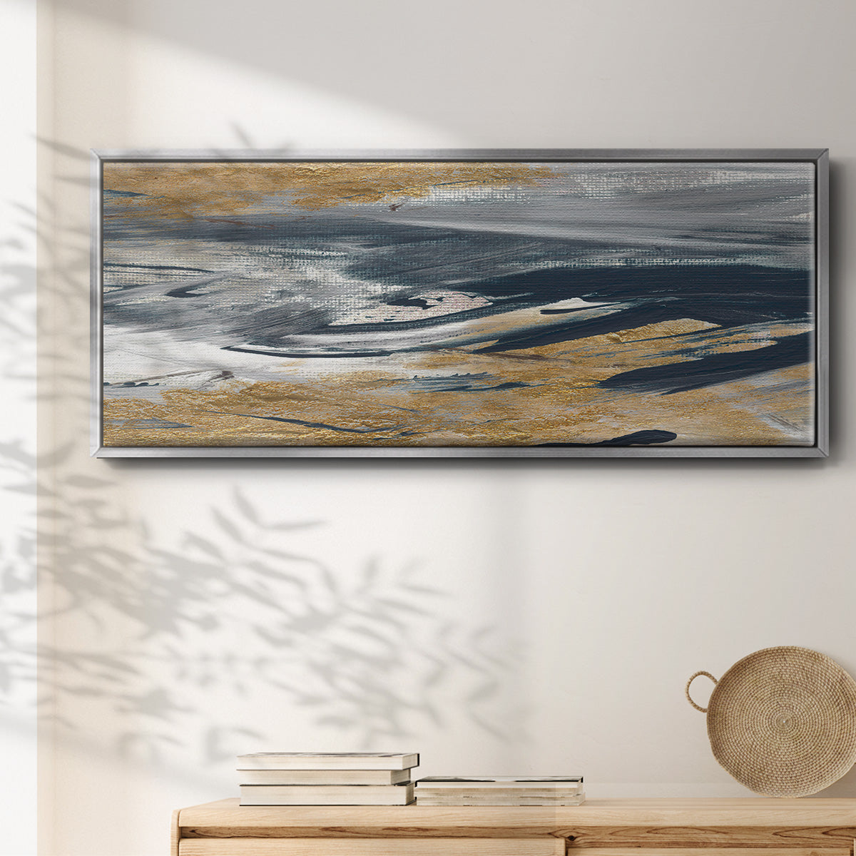 Tumultuous Navy - Floater Framed Canvas Print