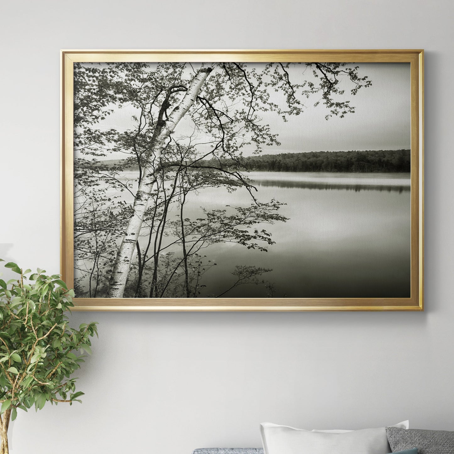 Adirondack Reflections - Modern Framed Canvas Print