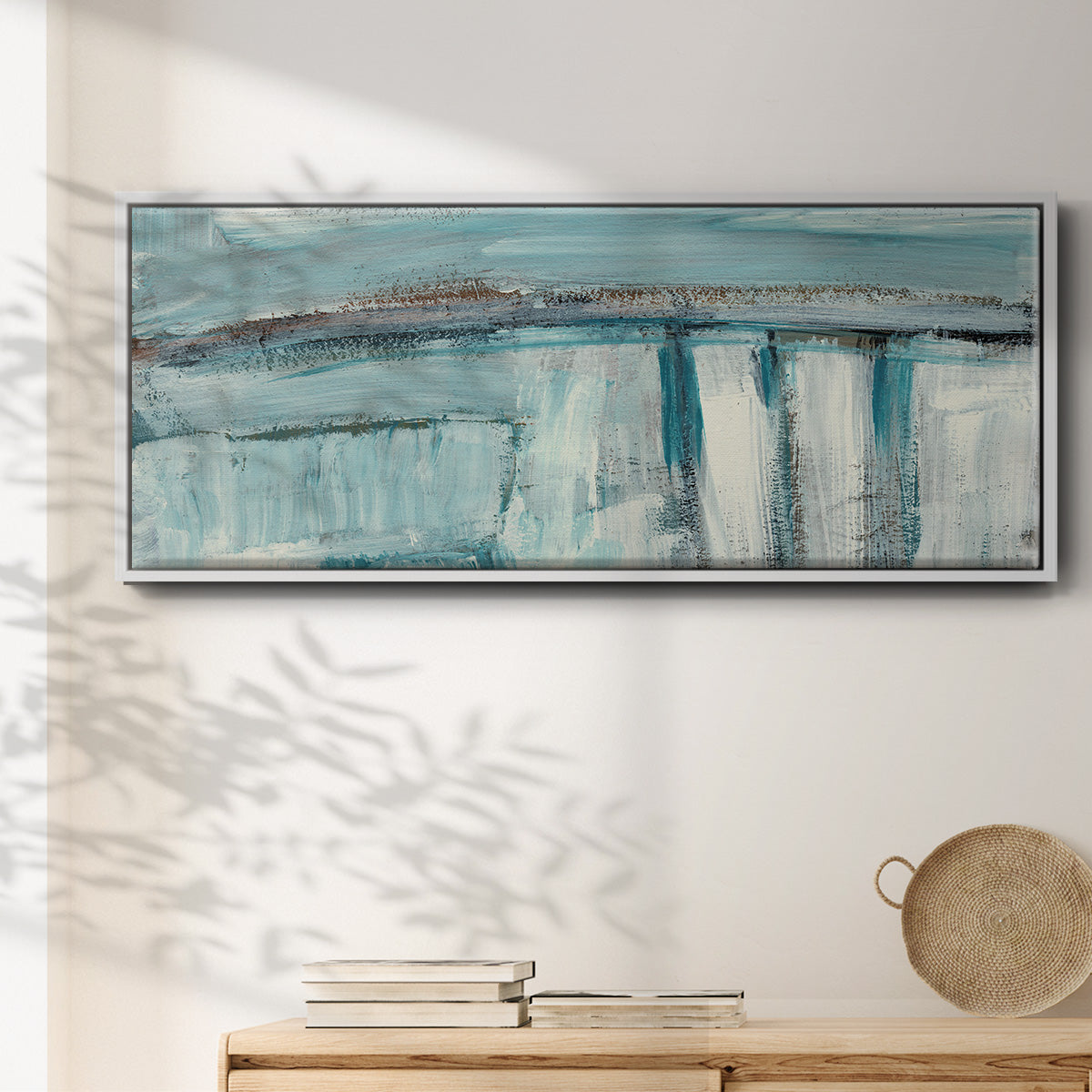 Acqua I - Floater Framed Canvas Print