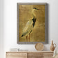 Gold Crane at Dusk I - Premium Canvas Framed in Barnwood - Ready to Hang