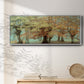 Teal Tree - Floater Framed Canvas Print