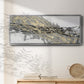 Mistral IV in White - Floater Framed Canvas Print