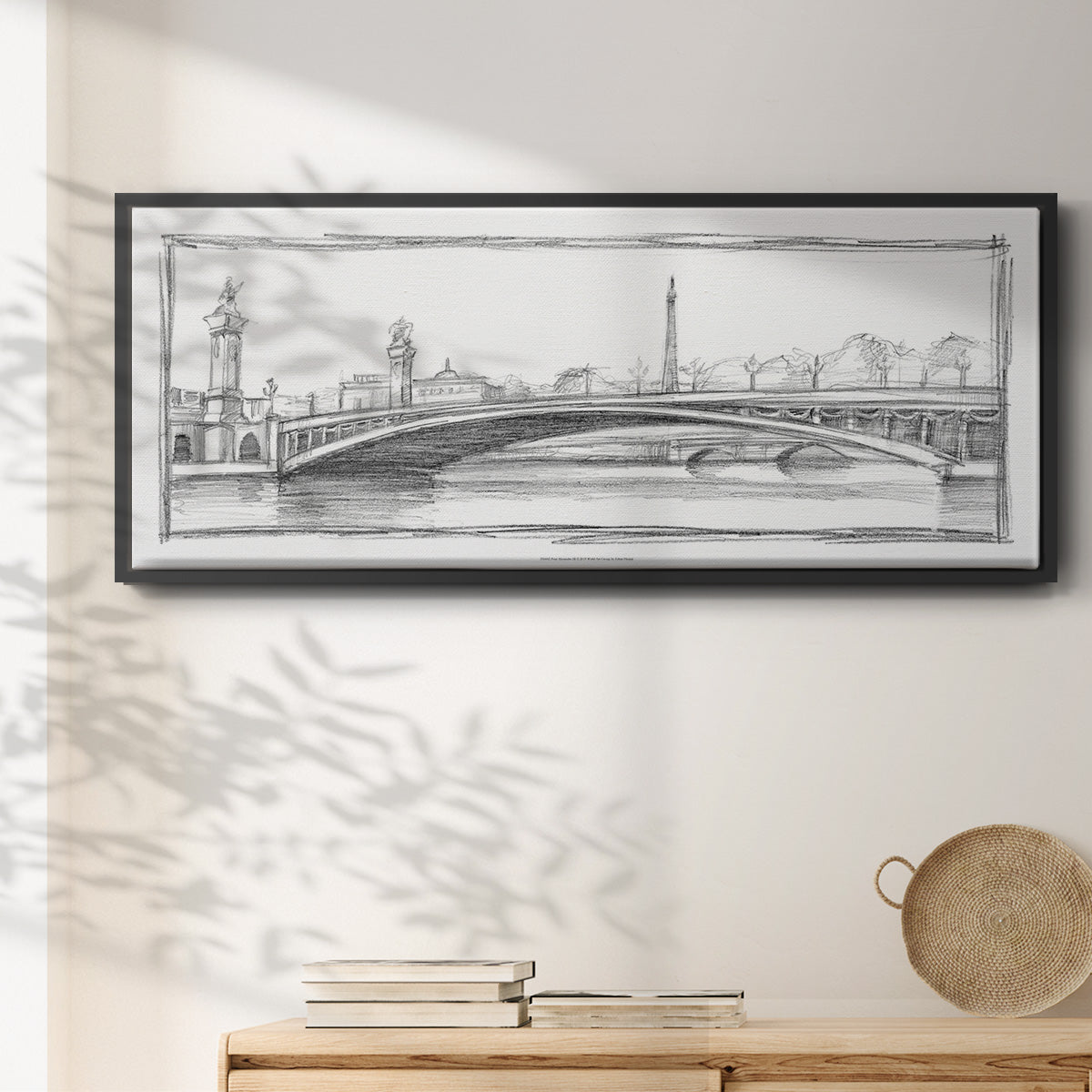 Pont Alexandre III - Floater Framed Canvas Print