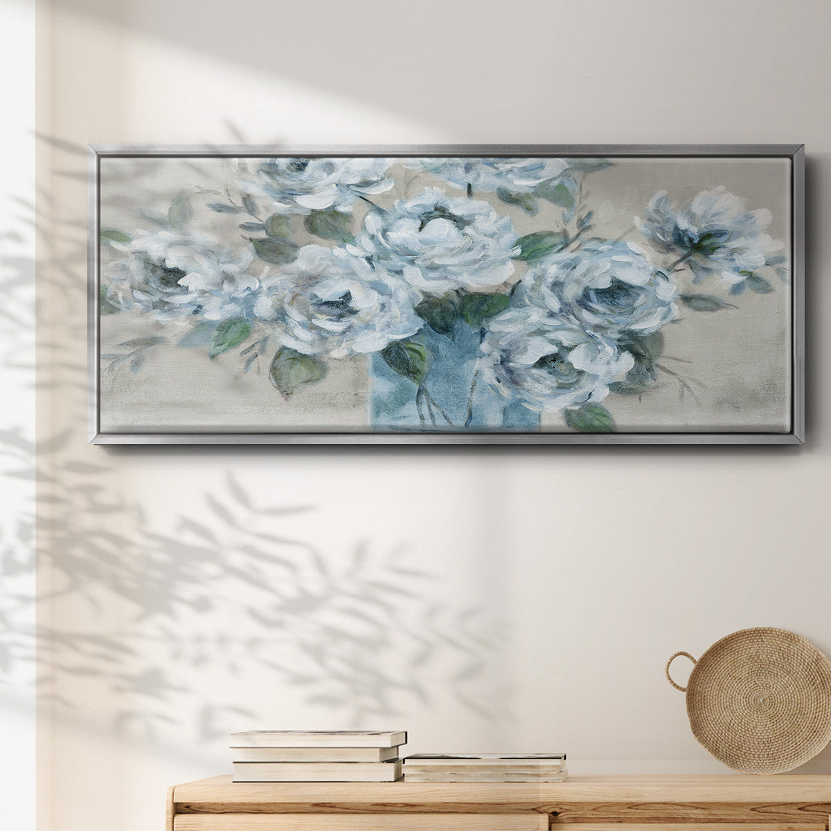 Tender Roses - Floater Framed Canvas Print