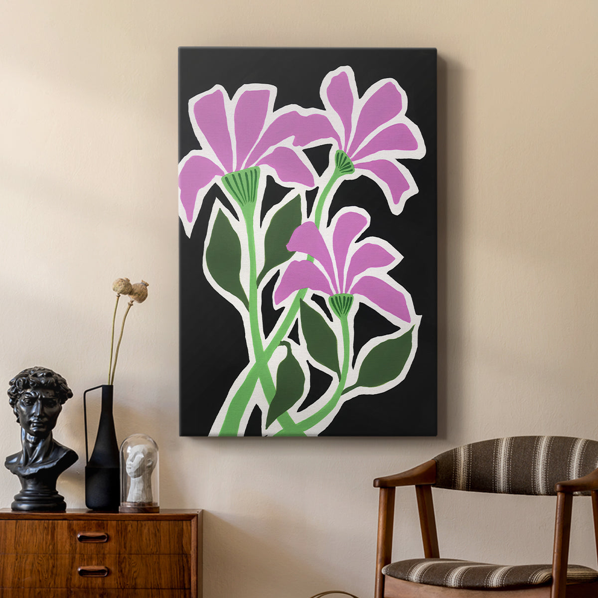Pop Flowers V - Canvas Art Print