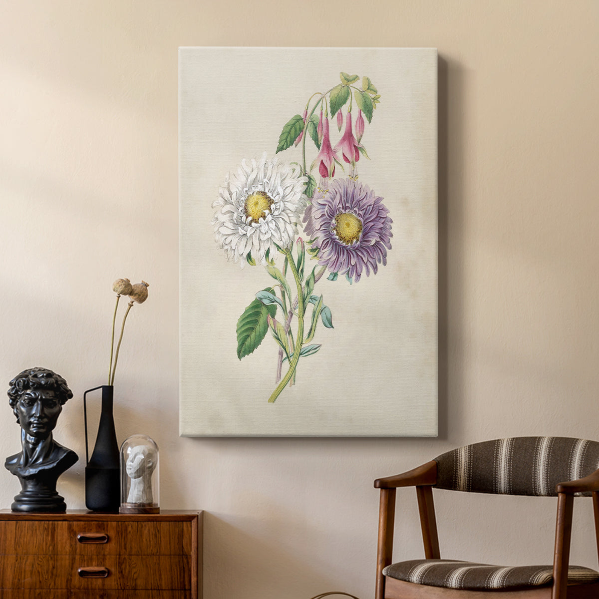 Antique Garden Bouquet III - Canvas Art Print