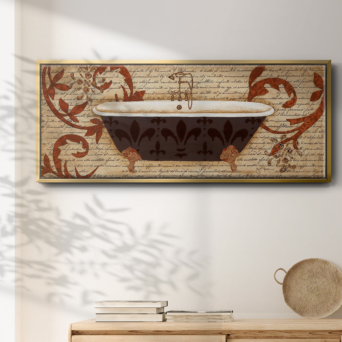 Renaissance Bath II - Floater Framed Canvas Print