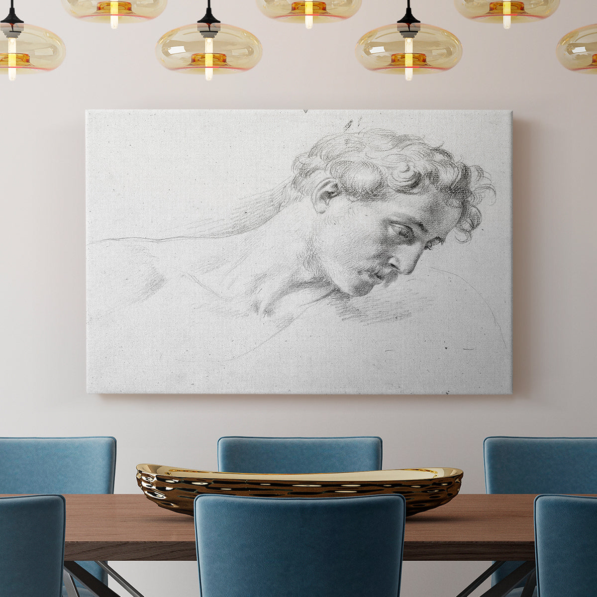 Vintage Sketch LXXVIII - Canvas Art Print