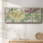 Peony Blooms II - Floater Framed Canvas Print