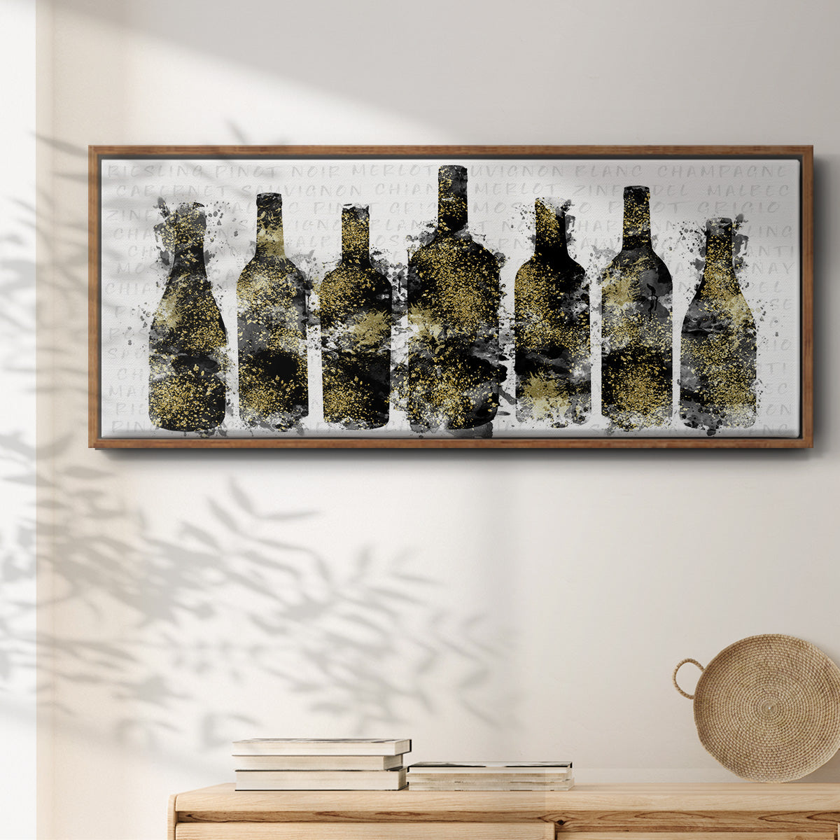 Wine Selection - Floater Framed Canvas Print