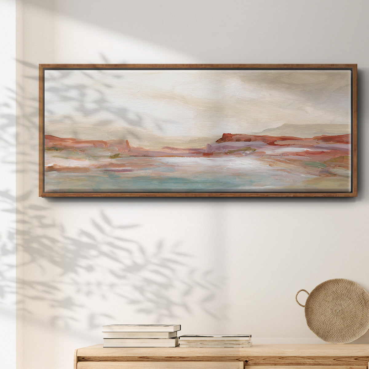 Twilight Desert Mirage - Floater Framed Canvas Print