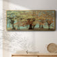 Teal Tree - Floater Framed Canvas Print