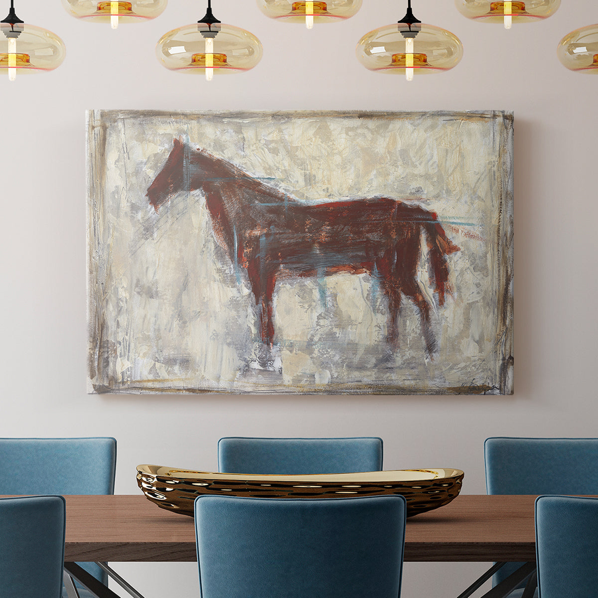Iron Equine I - Canvas Art Print