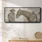 Work Friends II - Floater Framed Canvas Print