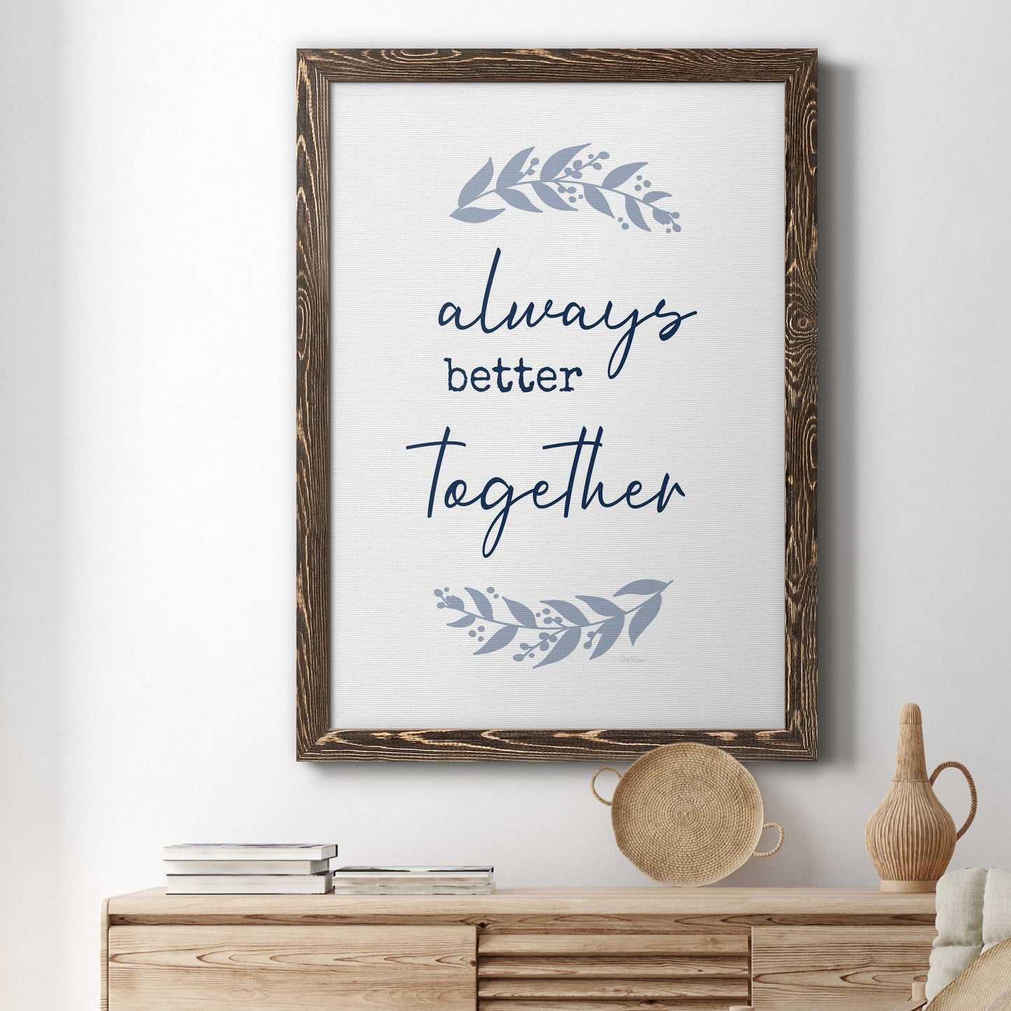 Always Together - Premium Canvas Framed in Barnwood - Ready to Hang