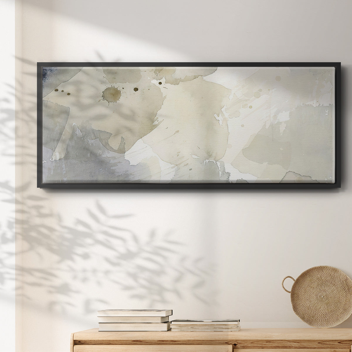 Dried Bergamot in Mist I - Floater Framed Canvas Print