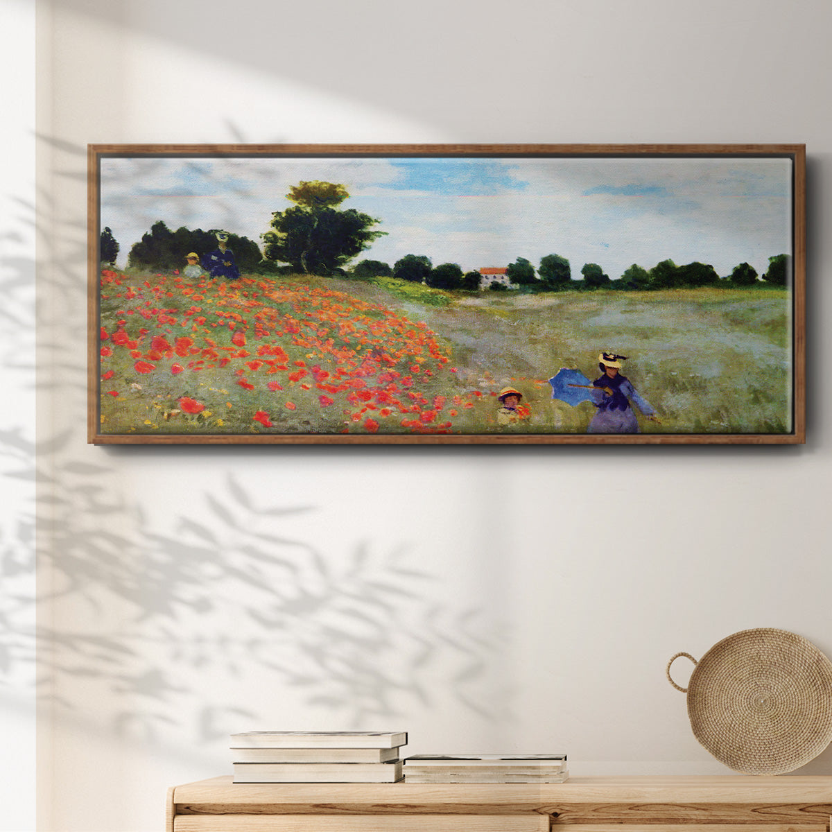 Poppies at Argenteuil - Floater Framed Canvas Print