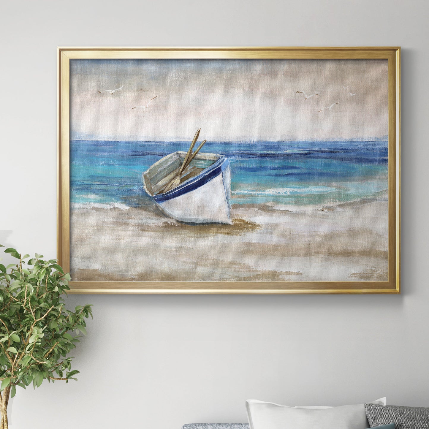 Shore Excursion - Modern Framed Canvas Print