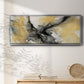 Golden Harmony - Floater Framed Canvas Print