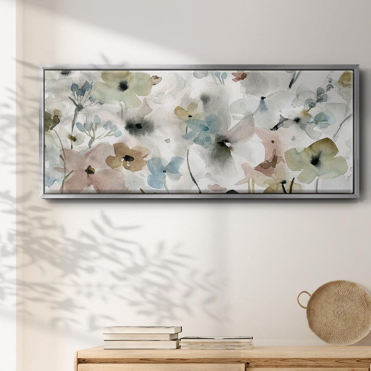 Evening Garden - Floater Framed Canvas Print
