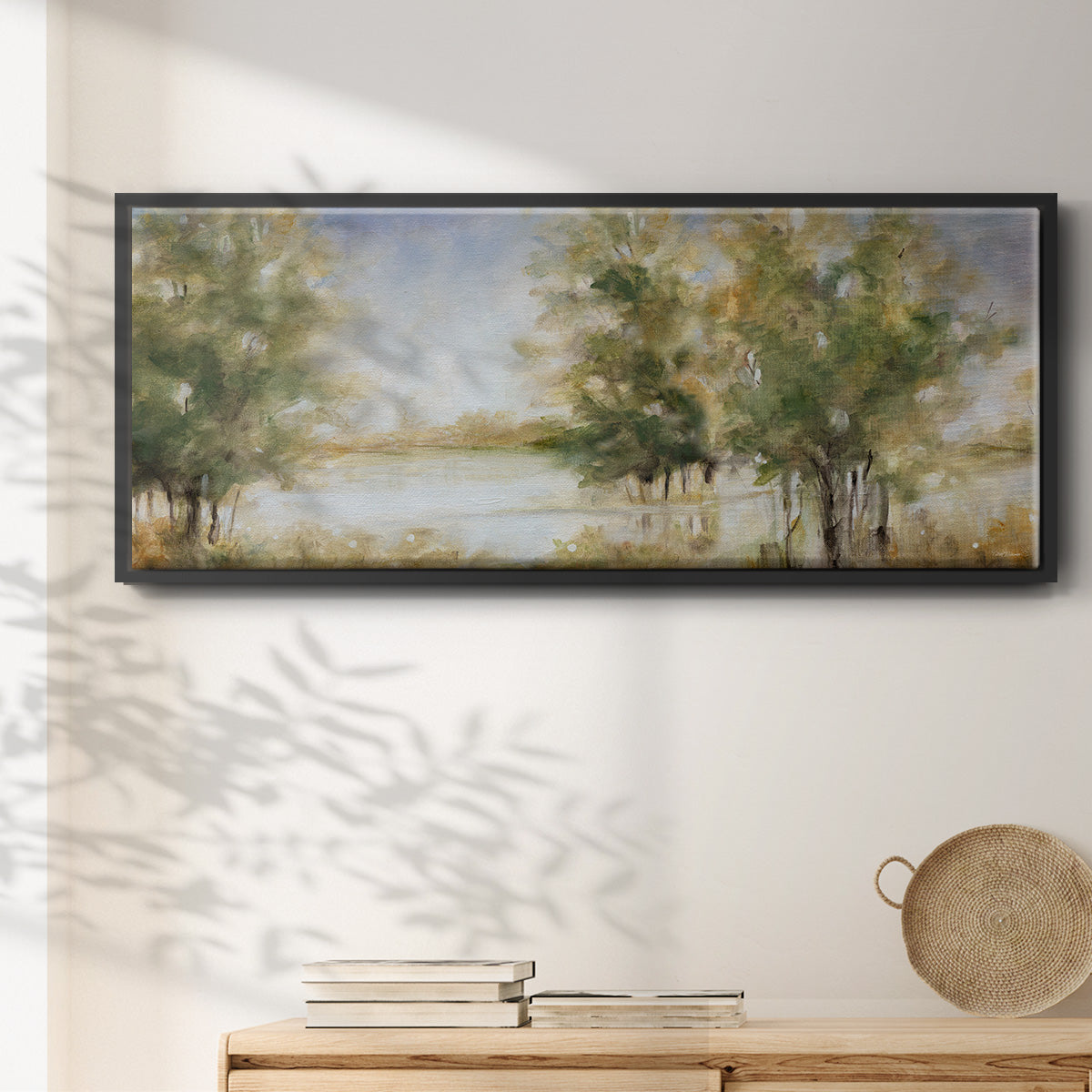 Waterway Grove - Floater Framed Canvas Print