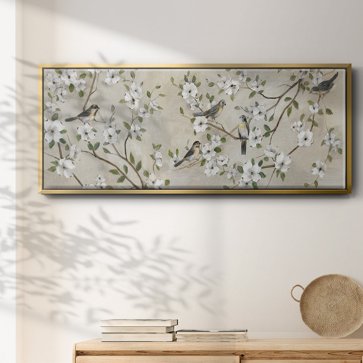 Flocking Together - Floater Framed Canvas Print