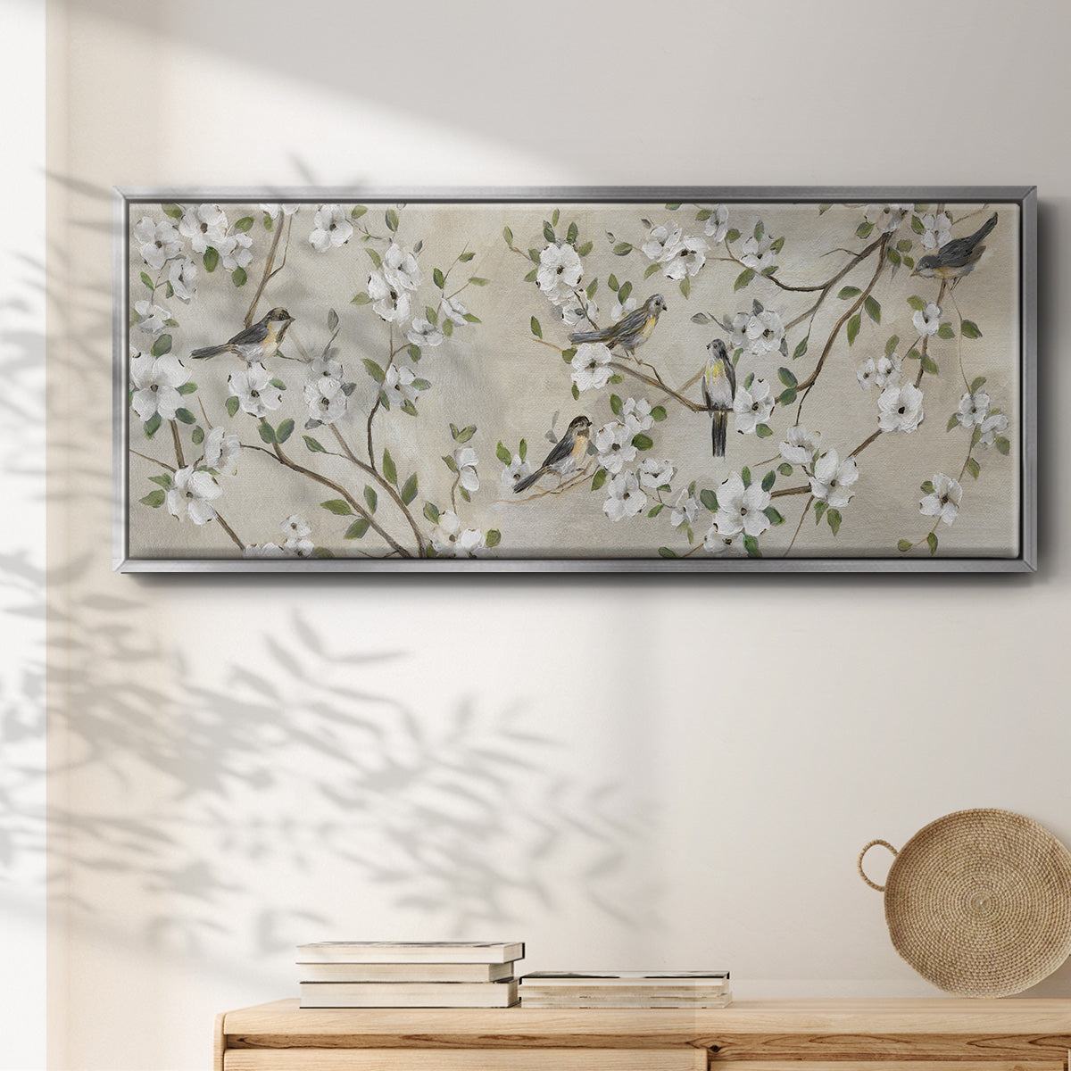 Flocking Together - Floater Framed Canvas Print