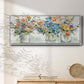Flower Market Display - Floater Framed Canvas Print
