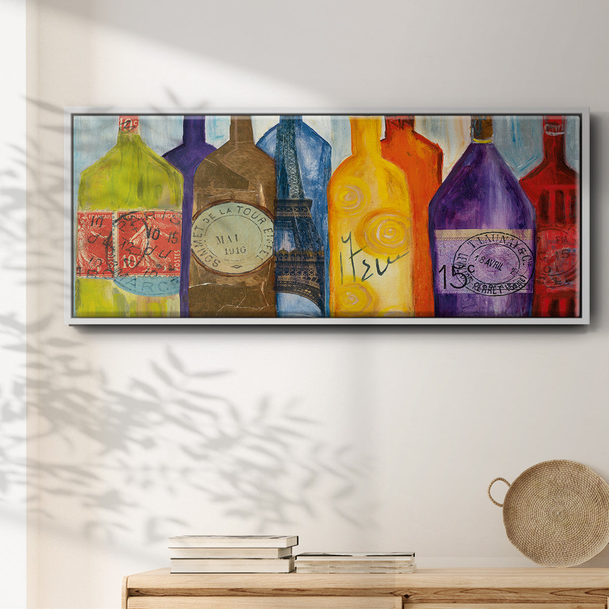 Vive La Bourgogne - Floater Framed Canvas Print