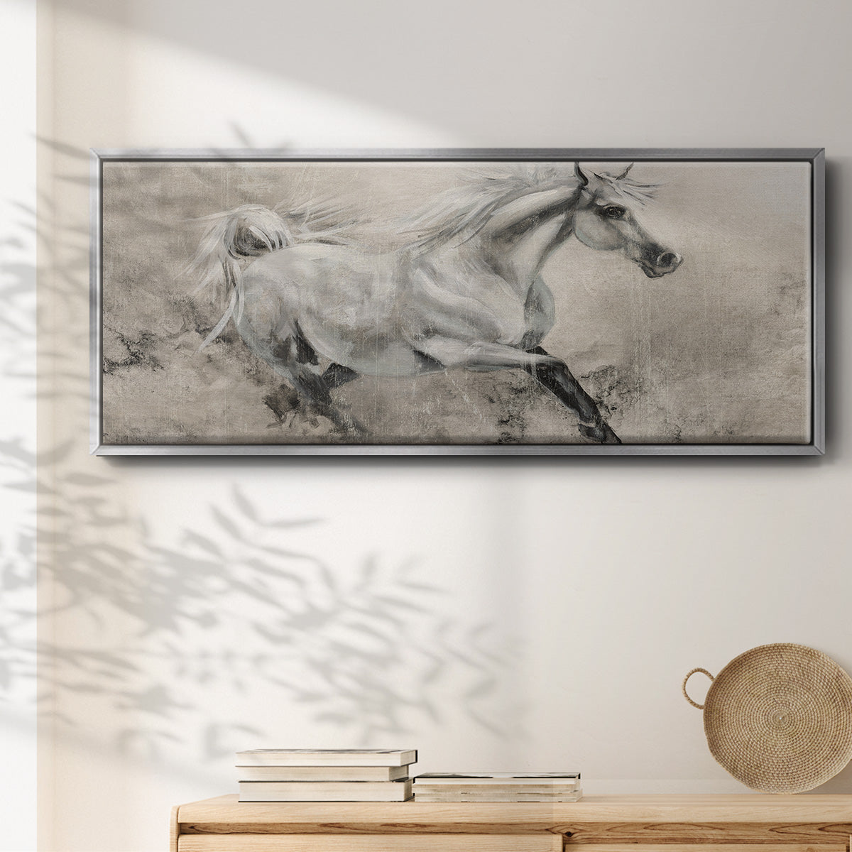Majestic Stallion I - Floater Framed Canvas Print