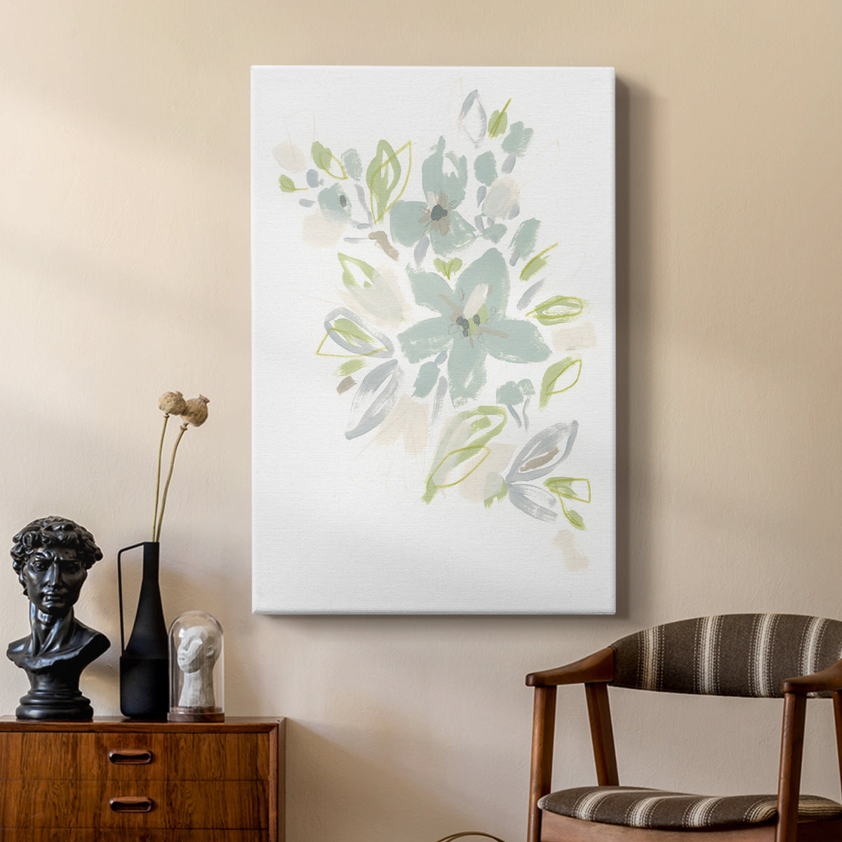Seafoam Petals IV - Canvas Art Print
