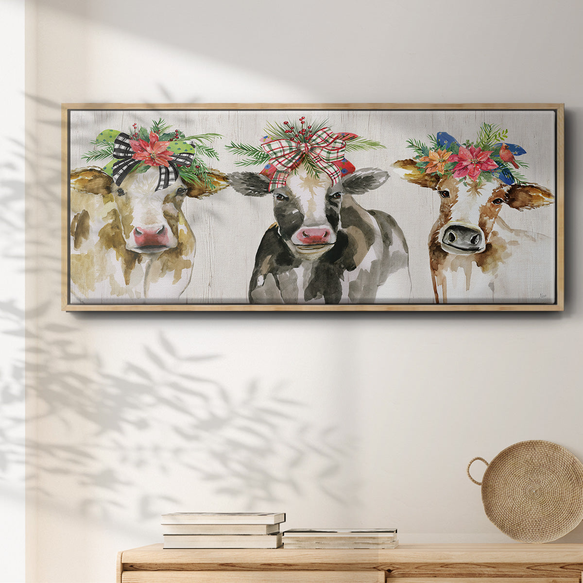 Holiday Gals - Floater Framed Canvas Print