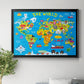 World Map Premium Classic Framed Canvas - Ready to Hang