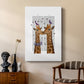 Kissing Giraffes with Birds - Canvas Art Print