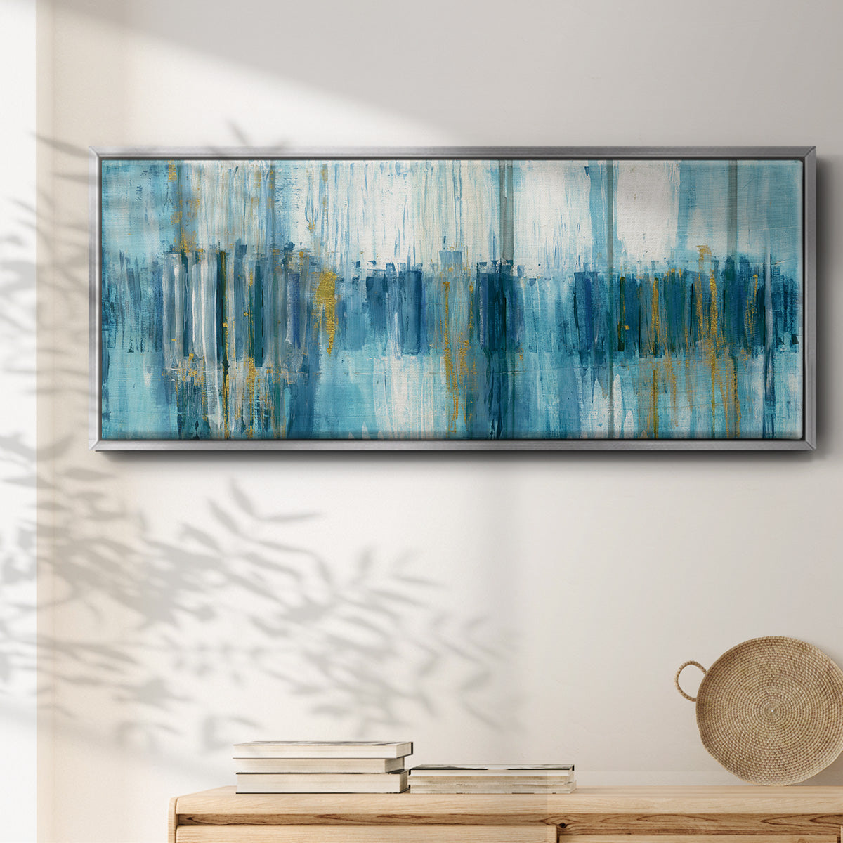 Abstract Saturnia - Floater Framed Canvas Print