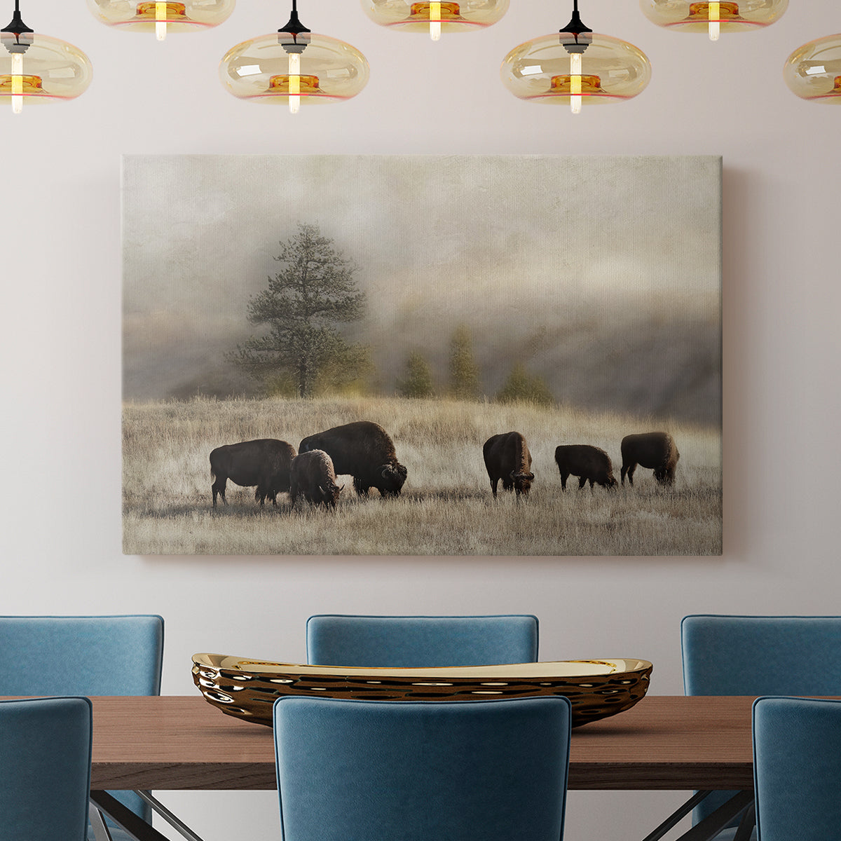Ridge Grazing - Canvas Art Print