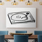 Vinyl Sketch - Canvas Art Print