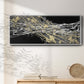 Mistral III in Black - Floater Framed Canvas Print